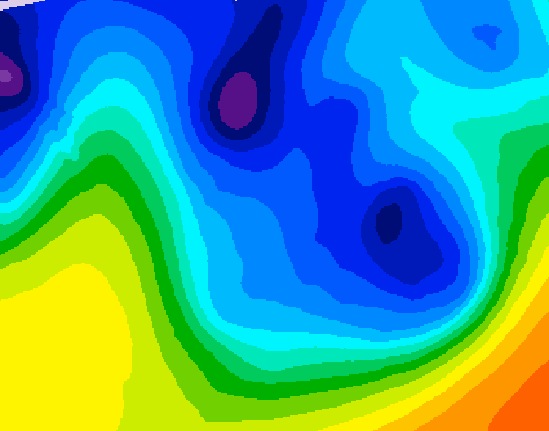 GDPS 500 millibar geopotential height 228 hour forecast chart for Canada based on 2026/01/03 0000Z data