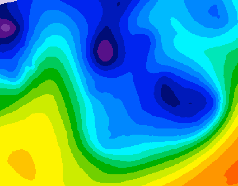 GDPS 500 millibar geopotential height 234 hour forecast chart for Canada based on 2026/01/03 0000Z data