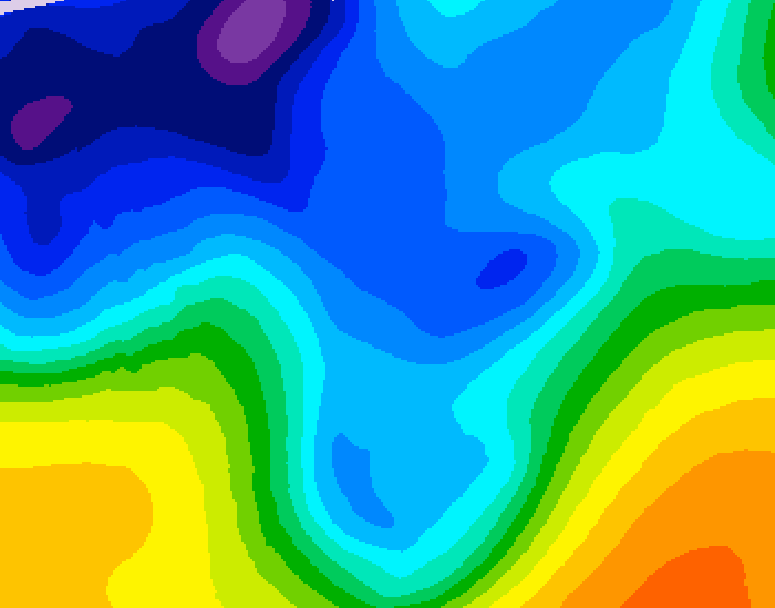 GDPS 500 millibar geopotential height 168 hour forecast chart for Canada based on 2026/01/03 1200Z data
