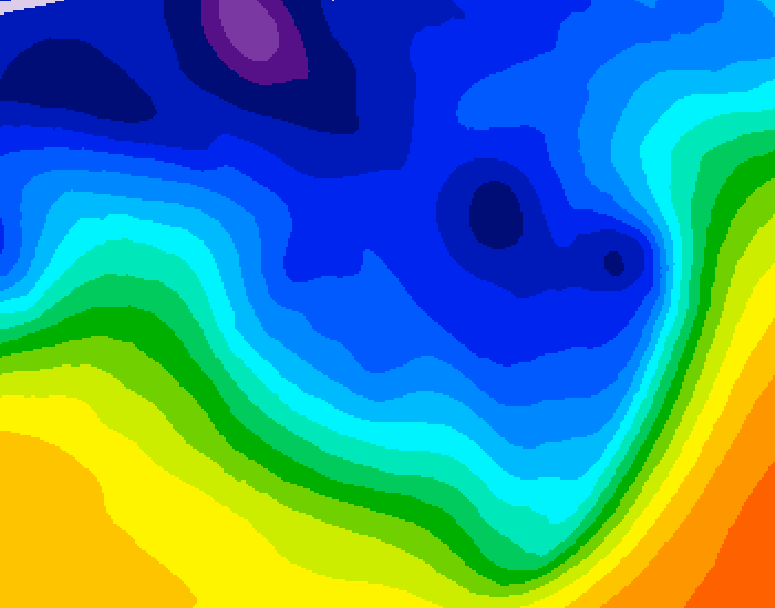 GDPS 500 millibar geopotential height 204 hour forecast chart for Canada based on 2026/01/03 1200Z data