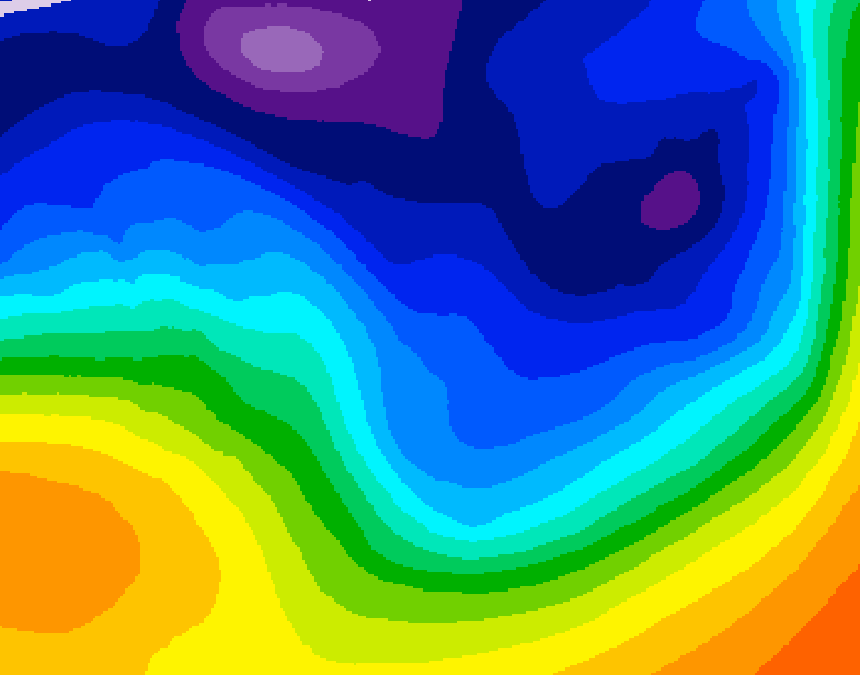 GDPS 500 millibar geopotential height 228 hour forecast chart for Canada based on 2026/01/03 1200Z data