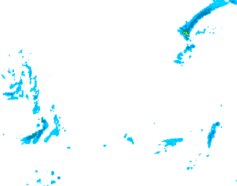 GDPS precipitation 096 hour forecast chart for Canada based on 2026/01/03 0000Z data