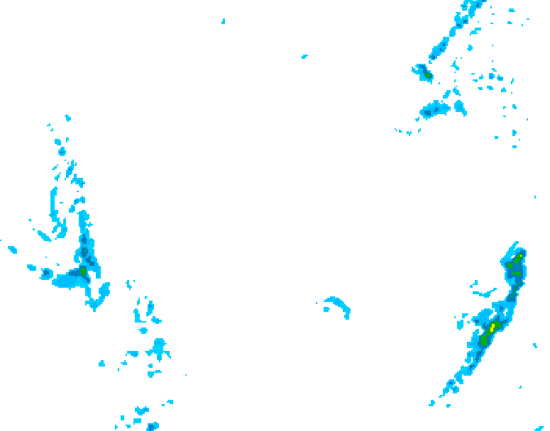 GDPS precipitation 108 hour forecast chart for Canada based on 2026/01/03 0000Z data