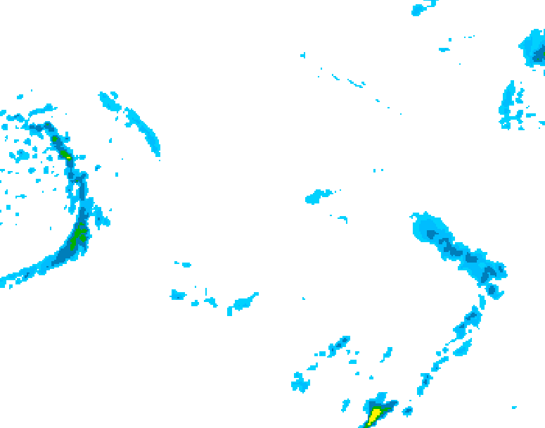 GDPS precipitation 180 hour forecast chart for Canada based on 2026/01/03 0000Z data