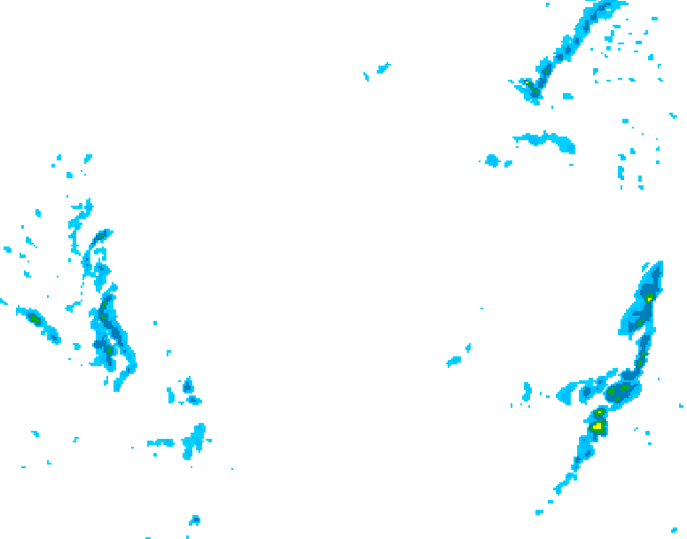 GDPS precipitation 096 hour forecast chart for Canada based on 2026/01/03 1200Z data