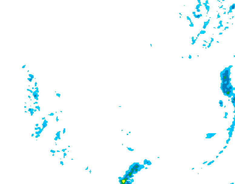 GDPS precipitation 120 hour forecast chart for Canada based on 2026/01/03 1200Z data