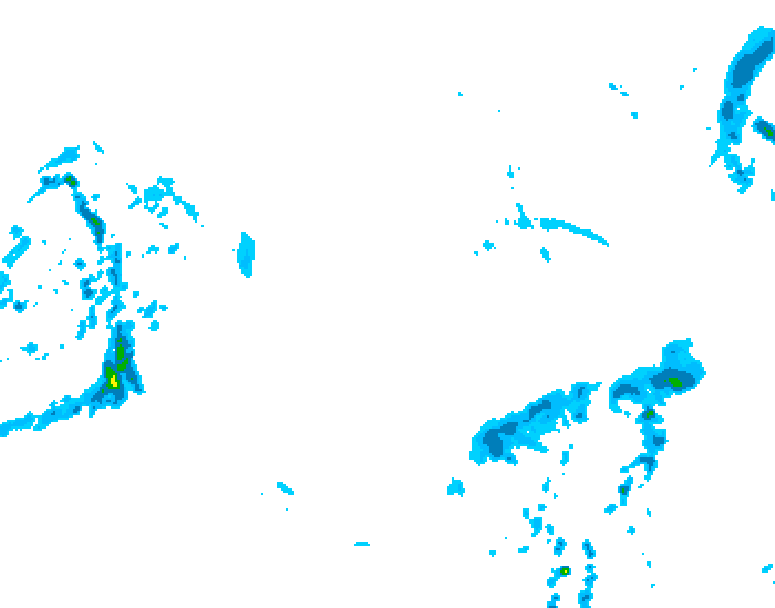 GDPS precipitation 168 hour forecast chart for Canada based on 2026/01/03 1200Z data