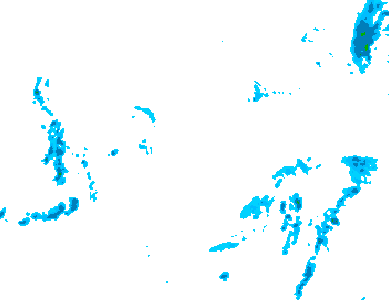 GDPS precipitation 180 hour forecast chart for Canada based on 2026/01/03 1200Z data