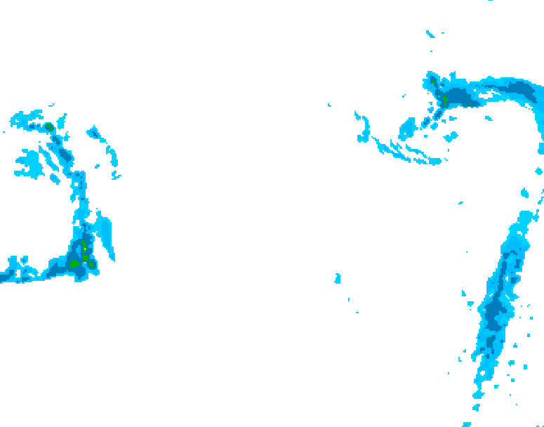 GDPS precipitation 216 hour forecast chart for Canada based on 2026/01/03 1200Z data