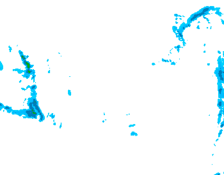 GDPS precipitation 228 hour forecast chart for Canada based on 2026/01/03 1200Z data