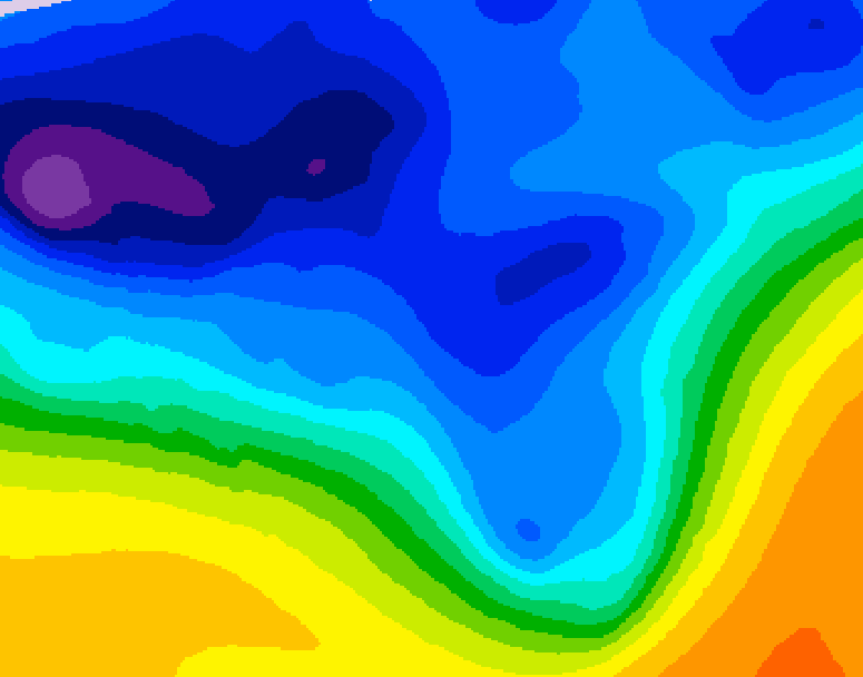 GDPS 500 millibar geopotential height 168 hour forecast chart for Canada based on 2026/01/04 0000Z data