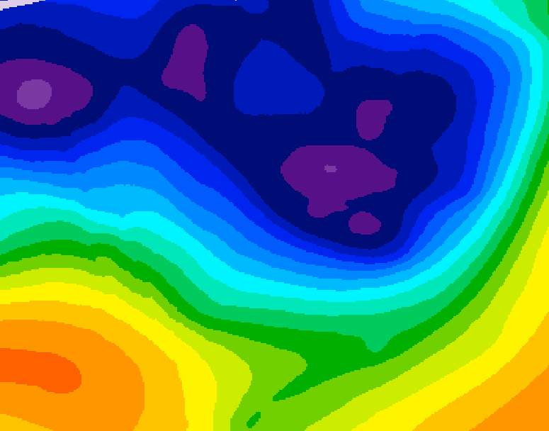 GDPS 500 millibar geopotential height 228 hour forecast chart for Canada based on 2026/01/04 0000Z data
