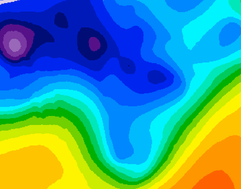 GDPS 500 millibar geopotential height 144 hour forecast chart for Canada based on 2026/01/04 1200Z data