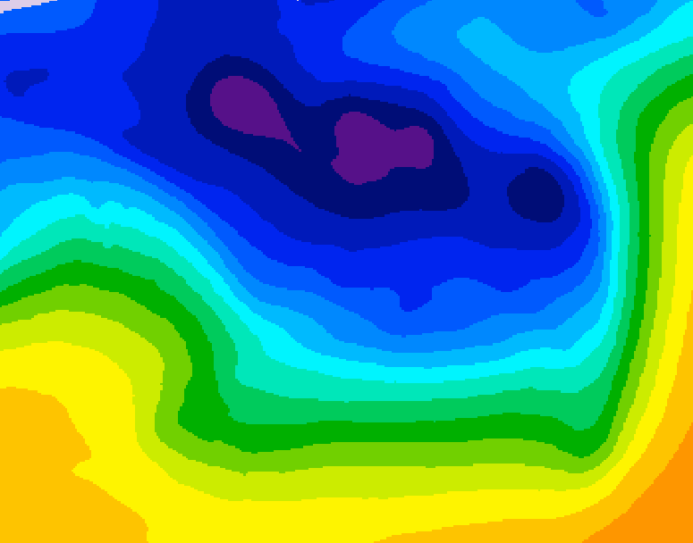 GDPS 500 millibar geopotential height 192 hour forecast chart for Canada based on 2026/01/04 1200Z data