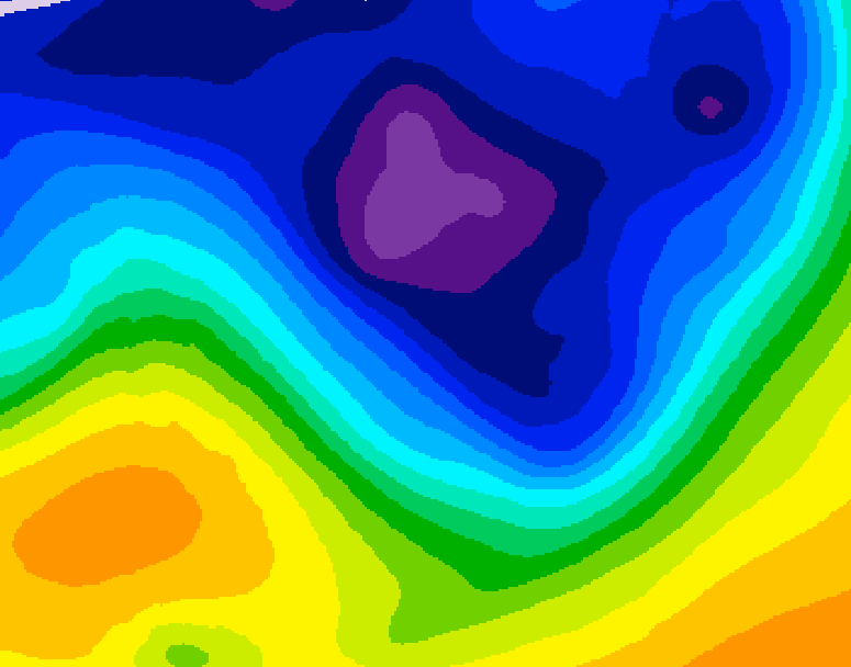 GDPS 500 millibar geopotential height 228 hour forecast chart for Canada based on 2026/01/04 1200Z data