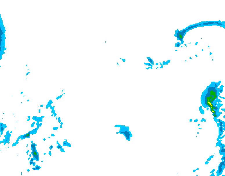 GDPS precipitation 024 hour forecast chart for Canada based on 2026/01/04 0000Z data