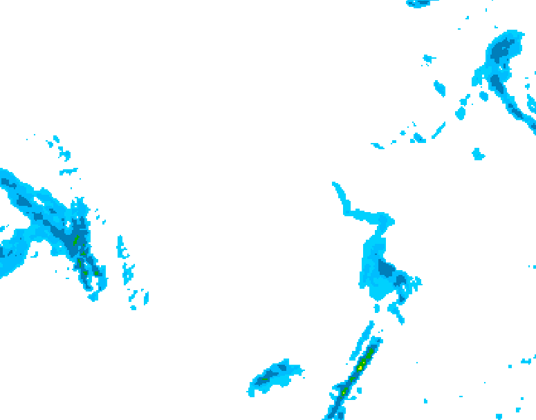 GDPS precipitation 132 hour forecast chart for Canada based on 2026/01/04 0000Z data