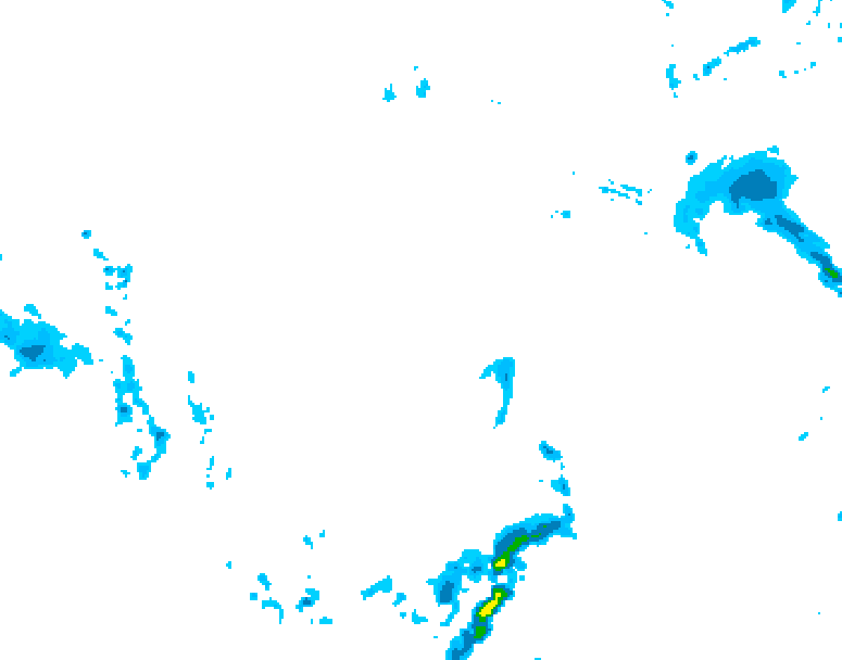GDPS precipitation 108 hour forecast chart for Canada based on 2026/01/04 1200Z data