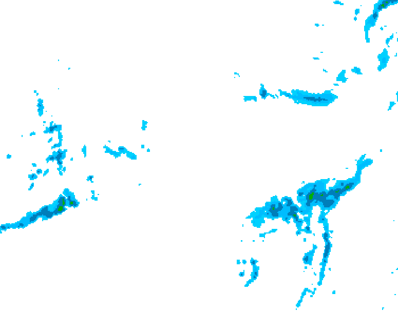 GDPS precipitation 156 hour forecast chart for Canada based on 2026/01/04 1200Z data