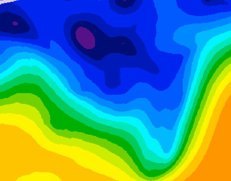 GDPS 500 millibar geopotential height 168 hour forecast chart for Canada based on 2026/01/05 0000Z data