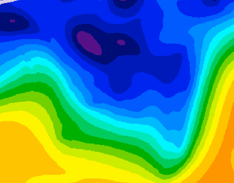 GDPS 500 millibar geopotential height 174 hour forecast chart for Canada based on 2026/01/05 0000Z data