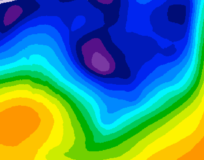 GDPS 500 millibar geopotential height 204 hour forecast chart for Canada based on 2026/01/05 0000Z data