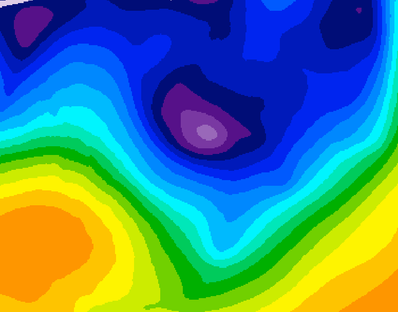 GDPS 500 millibar geopotential height 210 hour forecast chart for Canada based on 2026/01/05 0000Z data