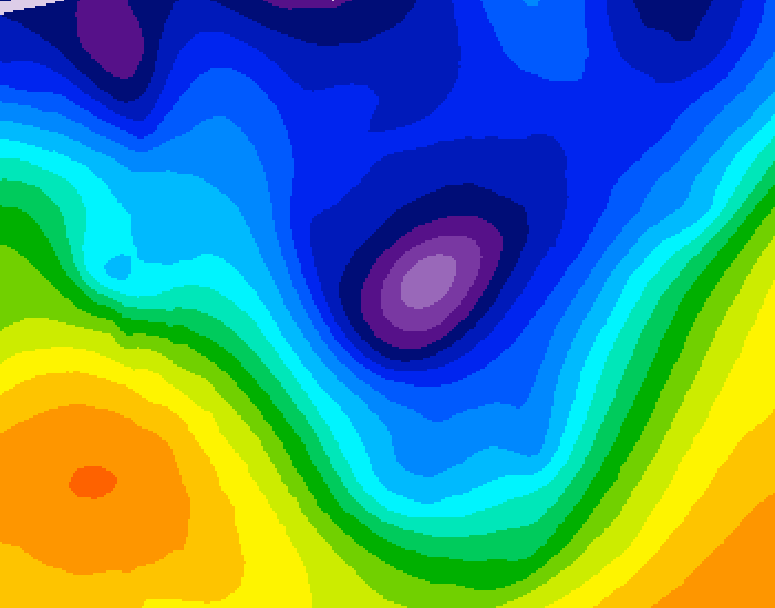 GDPS 500 millibar geopotential height 228 hour forecast chart for Canada based on 2026/01/05 0000Z data