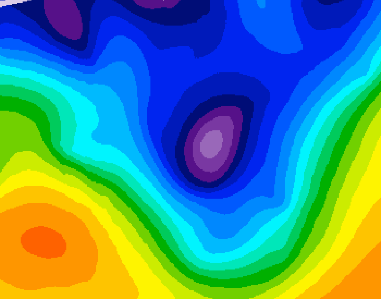 GDPS 500 millibar geopotential height 234 hour forecast chart for Canada based on 2026/01/05 0000Z data