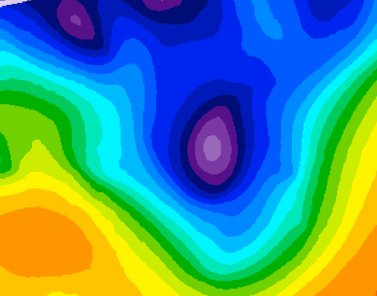 GDPS 500 millibar geopotential height 240 hour forecast chart for Canada based on 2026/01/05 0000Z data