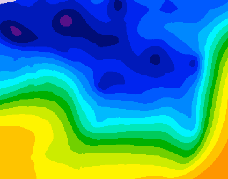 GDPS 500 millibar geopotential height 168 hour forecast chart for Canada based on 2026/01/05 1200Z data