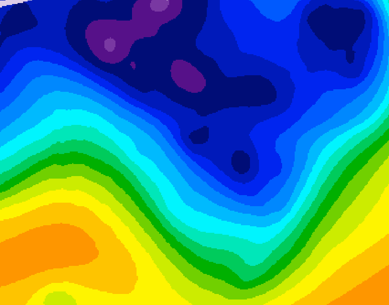 GDPS 500 millibar geopotential height 204 hour forecast chart for Canada based on 2026/01/05 1200Z data