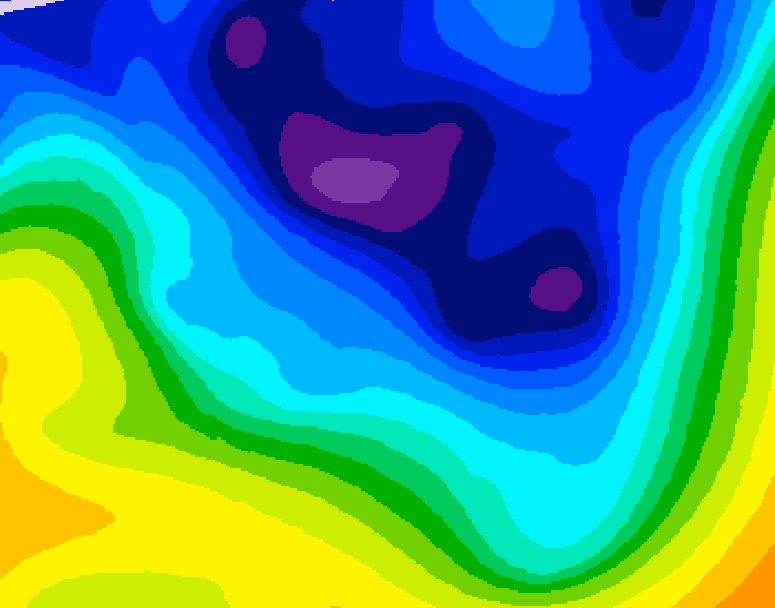 GDPS 500 millibar geopotential height 240 hour forecast chart for Canada based on 2026/01/05 1200Z data