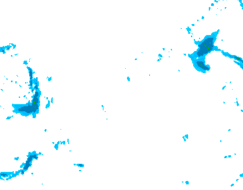 GDPS precipitation 024 hour forecast chart for Canada based on 2026/01/05 0000Z data