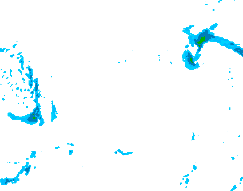 GDPS precipitation 030 hour forecast chart for Canada based on 2026/01/05 0000Z data