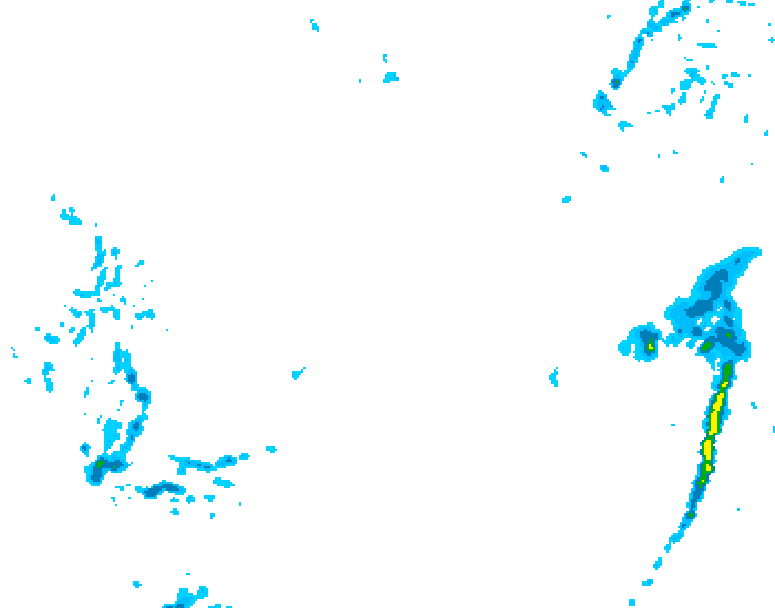 GDPS precipitation 072 hour forecast chart for Canada based on 2026/01/05 0000Z data