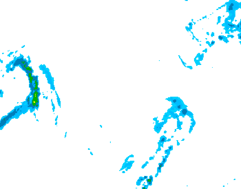 GDPS precipitation 120 hour forecast chart for Canada based on 2026/01/05 0000Z data