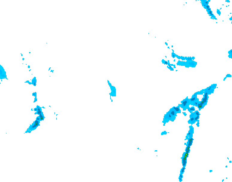 GDPS precipitation 156 hour forecast chart for Canada based on 2026/01/05 0000Z data