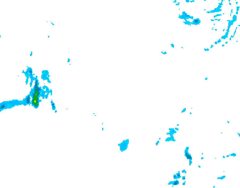 GDPS precipitation 222 hour forecast chart for Canada based on 2026/01/05 0000Z data