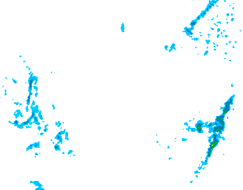 GDPS precipitation 048 hour forecast chart for Canada based on 2026/01/05 1200Z data