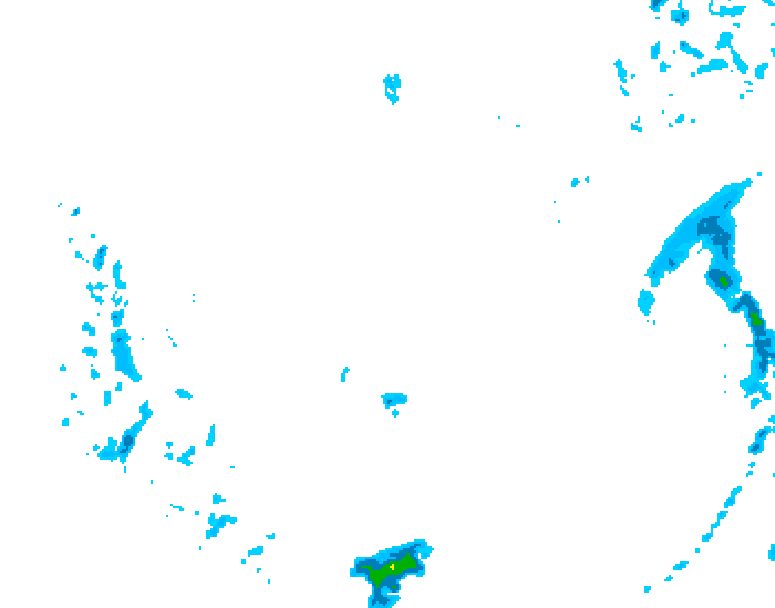 GDPS precipitation 072 hour forecast chart for Canada based on 2026/01/05 1200Z data