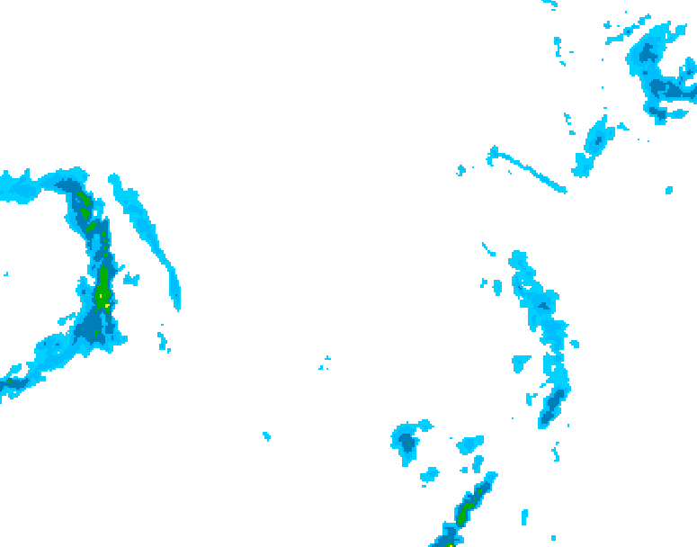 GDPS precipitation 108 hour forecast chart for Canada based on 2026/01/05 1200Z data