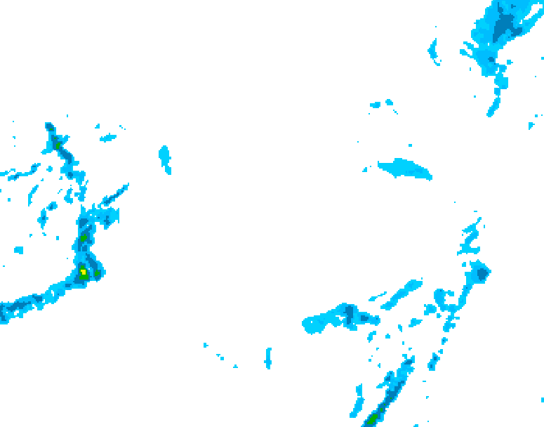GDPS precipitation 120 hour forecast chart for Canada based on 2026/01/05 1200Z data
