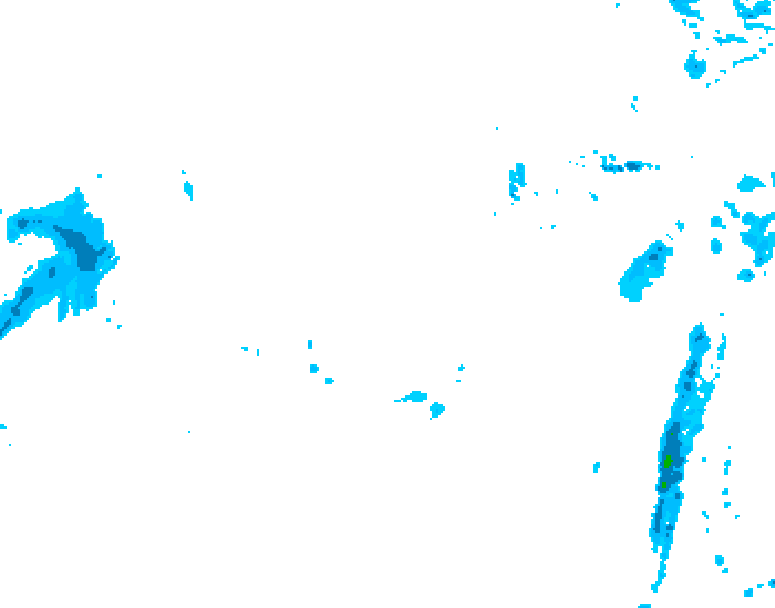 GDPS precipitation 156 hour forecast chart for Canada based on 2026/01/05 1200Z data