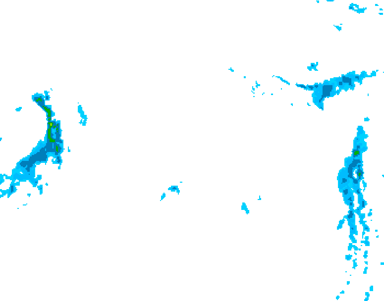 GDPS precipitation 168 hour forecast chart for Canada based on 2026/01/05 1200Z data