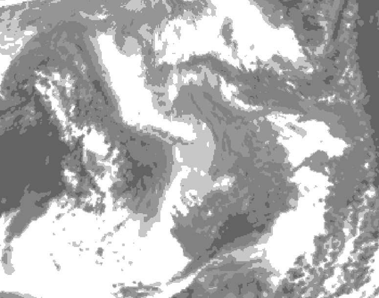 GDPS total cloud 204 hour forecast chart for Canada based on 2026/01/05 0000Z data