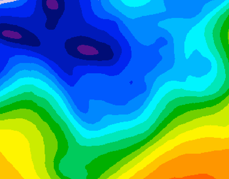 GDPS 500 millibar geopotential height 084 hour forecast chart for Canada based on 2026/01/06 0000Z data