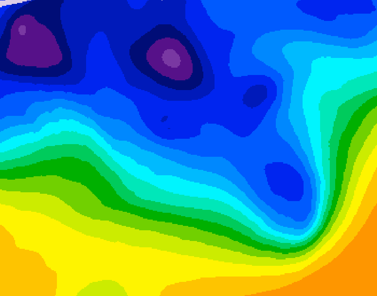 GDPS 500 millibar geopotential height 144 hour forecast chart for Canada based on 2026/01/06 0000Z data