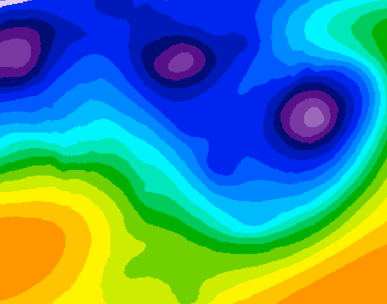 GDPS 500 millibar geopotential height 180 hour forecast chart for Canada based on 2026/01/06 0000Z data