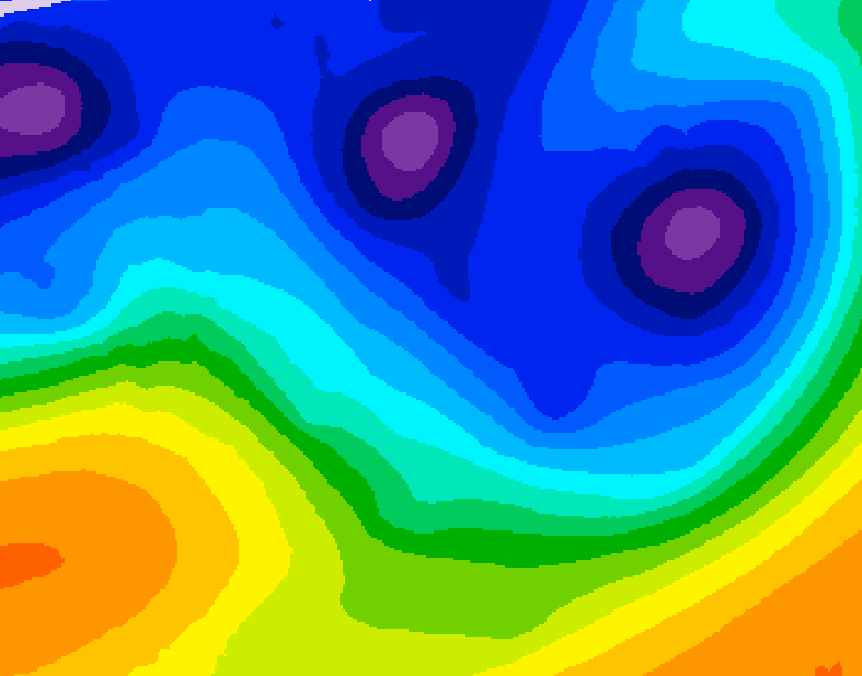 GDPS 500 millibar geopotential height 192 hour forecast chart for Canada based on 2026/01/06 0000Z data